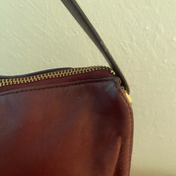 Lauren Ralph Lauren Deep Burgundy Shoulder Bag - Picture 6 of 16